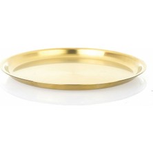 Biradlı Servis Sunum Tepsisi (Altın)