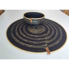 Home Decors By Özlem 2 Li Hasır Örtü Takımı Runner Masa Örtüsü Dekoratif Örtü Düzenleyici 45X45 cm