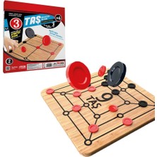 Najmaddin Redka Ahşap Dokuztaş / Üçtaş Kutu Oyunu