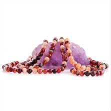 Zero Land Storozde 8 mm Damarlı Akik Taşı-Kahverengi