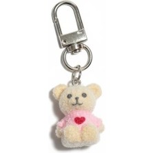 Winy Concept Tüylü Ayıcık Peluş Anahtarlık - Sevimli Ayı Figürlü Çanta Aksesuarı, Anahtar Süsü ve Hediyelik