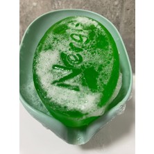 Nergis Doğal Sabun Vantuzlu Sabunluk  Aloe Vera (2 Adet Oval Sabun)