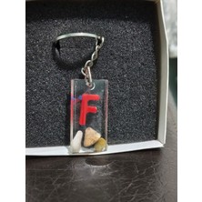 Miina Aksesuar Epoksi Isminize Özel Harf Anahtarlık