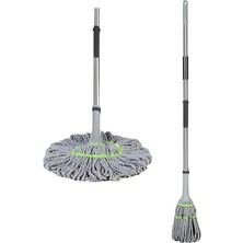 Normadia Pratik ve Dayanıklı Teleskopik Örgülü Twister Mop, Kolay Kullanım