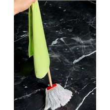 Normadia Ekstra Temizlik Seti: Mikrofiber Bez, Paspas Ucu 15 cm ve Gürgen Sap