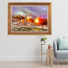 Giyense Altın Varaklı Çerçeveli Paspartulu  Tablo GTY502