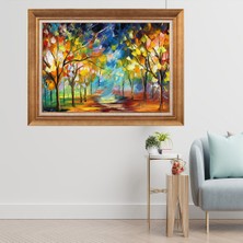 Giyense Altın Varaklı Çerçeveli Paspartulu  Tablo GTY299