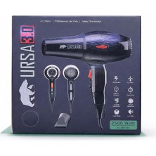 Ursa 3.0 2500 Watt Profesyonel Fön Makinesi Ac Motor Yüksek Hızlı Saç Kurutma Makinesi Difüzör Başlıklı Kuaför Tipi