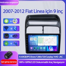 Otolas Fiat Linea 2007-2018 Yıl Uyumlu 9 Inç 4 GB Ram 64 GB Hafıza Multimedya Carplay Navigasyon Kamera