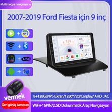 Otolas Ford Fiesta 2009-2017 Yıl Uyumlu 9 Inç 8 GB Ram 128 GB Hafıza Multimedya Carplay Navigasyon Kamera Wifi Gps