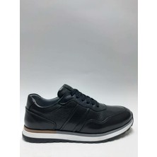 Hidayet Özel Hakiki Deri Bağcıklı Siyah Günlük Rahat Erkek Ayakkabı C-86121698HDYT