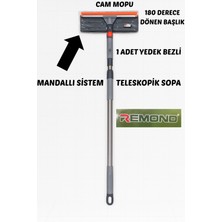 Normadia Uzun ve Hafif Teleskopik Cam Mop, Pratik Temizlik Çözümü