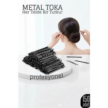 MiraLive 150’LI Siyah Metal Tel Toka Seti – Profesyonel Saç Şekillendirme Için