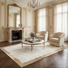 Krem Toscana Kürk Salon Halısı – Şık ve Yumuşak Dokulu Tasarım