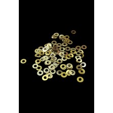 Gold 12 mm Halka Model Plastik Pul Payet 30 gr (Tülbent, Oya, Abiye, Havlu Malzemesi)