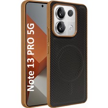 CepStok Redmi Note 13 Pro 5g Kılıf Magsafe Karbonfiber Desenli Silikon Kapak