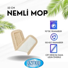 Normadia 50 cm Nemli Mop Yedek Paspası 10'lu Set, %100 Pamuk, Temizlik Için Ideal