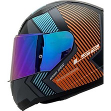 Ls2 Rapid 2 Extra Full Face Motosiklet Kaskı Şeffaf + Gökkuşağı Vizörlü
