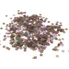 Mürdüm Janjan 5x5 mm Kare Delikli Pul Payet 30 gr (Tülbent, Oya, Havlu Malzemesi)