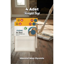 Normadia 4'lü Çok Amaçlı Mop Uyumlu Temizlik Bezi 50X60 cm Seti