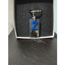 Miina Aksesuar Epoksi  Isminize Özel  Harf  Anahtarlık