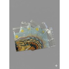 İğne İzi Bantlı Şeffaf Desenli Poşet Opp 10X10 cm 95 Adet