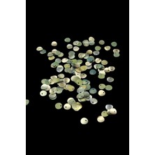 Ithal Özel Renk Yandan Delikli 8 mm Plastik Pul Payet 25 gr (Tülbent, Oya, Havlu Malzemesi)