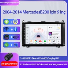 Otolas Mercedes B200 Için 9 Inç Carplay Navigasyon - Wifi Desteği 2+32GB Gps Kamera - 2004-2014 Model