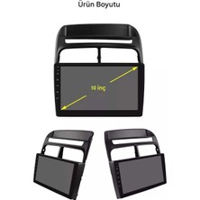 Otolas 1999-2010 Peugeot 206 Için 8+128GB, 10 Inç Carplay Destekli, Kameralı Multimedya Navigasyon Ekran Sistemi