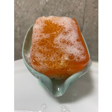 Nergis Doğal Sabun Mango Kabak Lifli Sabun (Vantuzlu Sabunluk)