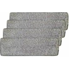 Normadia Gri Zambak Tablet Mop Yedek Bezi 4'lü Set Yumuşak ve Emici Temizlik Çözümü