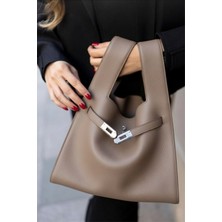 Çantam Gelsin Shopper Bag Kemer Aksesuarlı Omuz Çantası