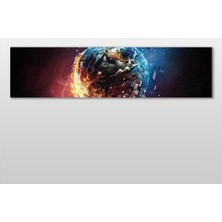 Technopa Dünya Ateş Ve Su Kanvas Tablo - 300x100cm