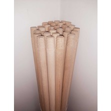 Normadia 120 cm Ahşap Fırça Paspas Sapı, Sağlam Gürgen Malzeme, Dayanıklı ve Kullanışlı