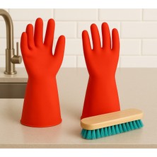 Normadia Pratik El Halı Yıkama Fırçası ve Temizlik Eldiveni Seti