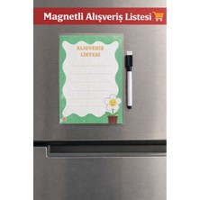 Tint and Treats Buzdolabı Alışveriş Listesi A5 – Laminasyonlu Yaz Sil – Magnetli – Yaz Sil Kalem Hediyeli