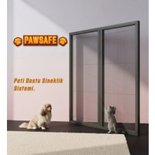 Palace Aluminium Pawsafe Çift Kapılı Pati Dostu Plise Sineklik Pencere
