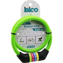 Esranın Dünyası Şifreli Ince Bisiklet Kilit Çelik Tel Yeşil Renkli Kılıf 9MMX65CM (4887) RSGO34-ESRDNS