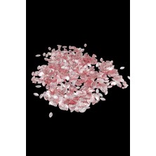 Pembe Şeffaf 6X10 mm Mekik Desen Plastik Pul Payet 30 gr (Tülbent, Oya, Havlu Malzemesi)
