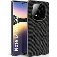 CepStok Xiaomi Redmi Note 14 Pro 5g Kılıf Magsafe Karbonfiber Desenli Silikon Kapak