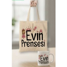 Evin Prensesi Temalı Bez Çanta ve Kupa Bardak Hediye Seti