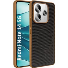 CepStok Xiaomi Redmi Note 14 5g Kılıf Magsafe Karbonfiber Desenli Silikon Kapak