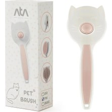 Gondol 2 Adet Kedi Köpek Otomatik Temizlenen Tuşlu Tüy Toplayıcı Tarak