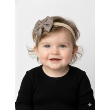 Masal Dünyası Bursa Kız Bebekler Için Lüks Deri Fiyonk Saç Bandı - 3 Farklı Renk Seçeneği