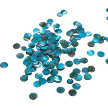 10 mm Ithal Doğan Rengarenk Mavi Doğal Pul Payet 17 gr (Tülbent, Oya, Havlu Malzemesi)