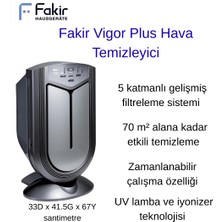 Fakir Vigor Plus Hava Temizleyici + Xiaomi Baskül Hediye