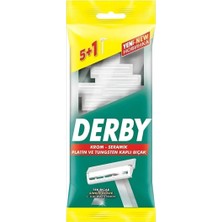 3 Adet Derby Tek Bıçaklı Kullan At 6lı Tıraş Bıçağı