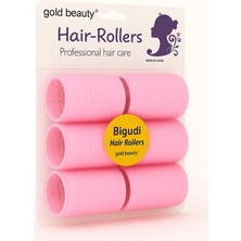 5 Adet Gold Beauty Bigudi 6 Lı Büyük Boy Cırtlı