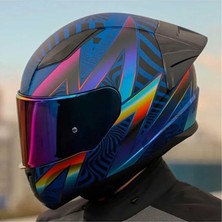 Ls2 Rapid 2 Optik Full Face Motosiklet Kaskı Gökkuşağı Vizörlü