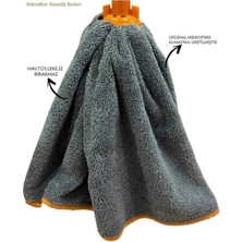 Normadia Mega Boy Gri Mikrofiber Paspas Mop Yedek Ucu, Çizmez Taban